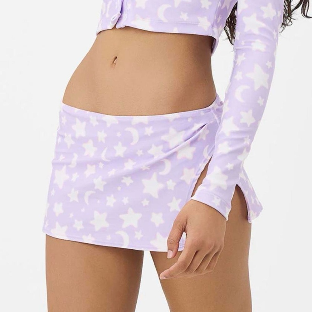 Frankie's Bikinis Lavender Starry Bikini Top - Picture 6 of 7